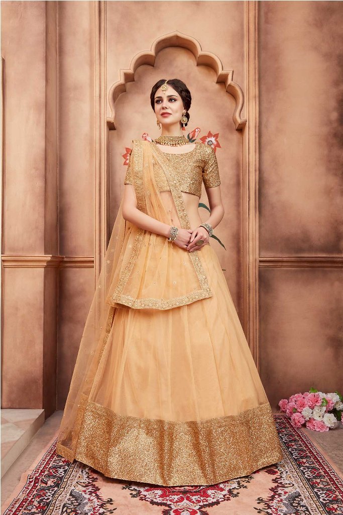 Go With The Lovely Shades With This Heavy Designer Lehenga Choli