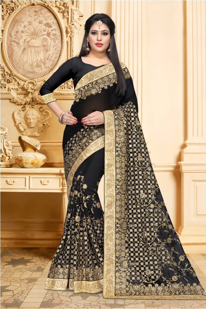 Adorn The Pretty Angelic Look Wearing This Designer Saree