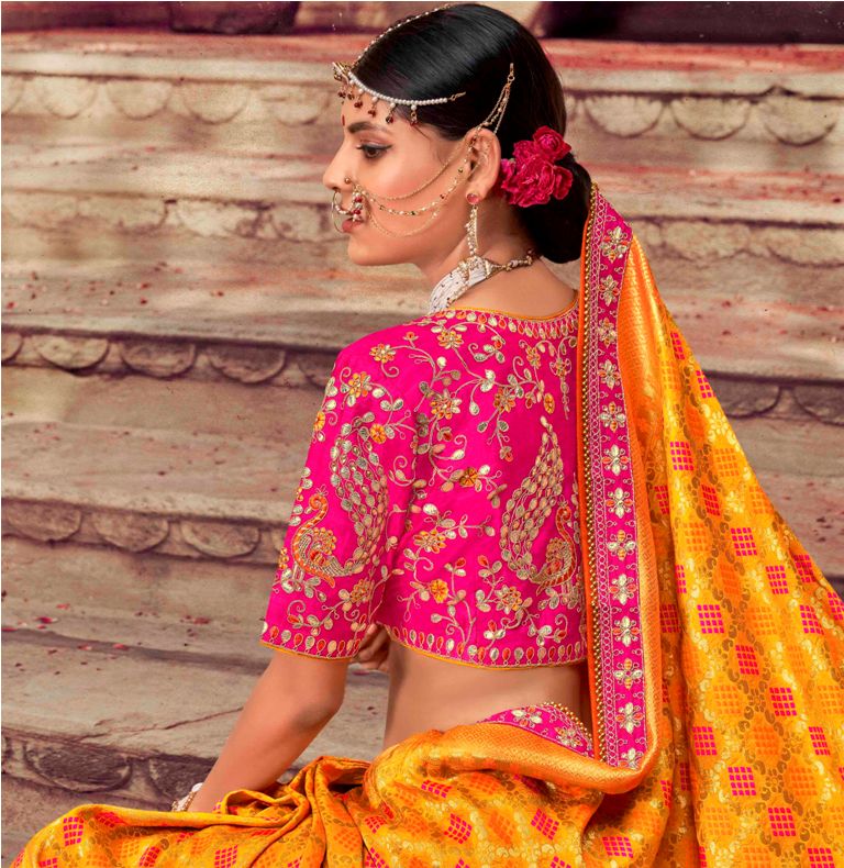 Celebrate This Festive Season Wearing This Designer Silk Based Saree