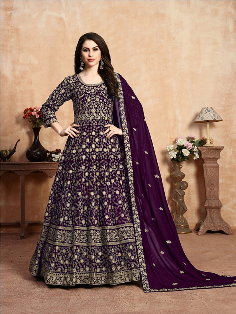 Get Ready For The Upcoming Wedding Season With This Heavy Designer Floor Length Suit