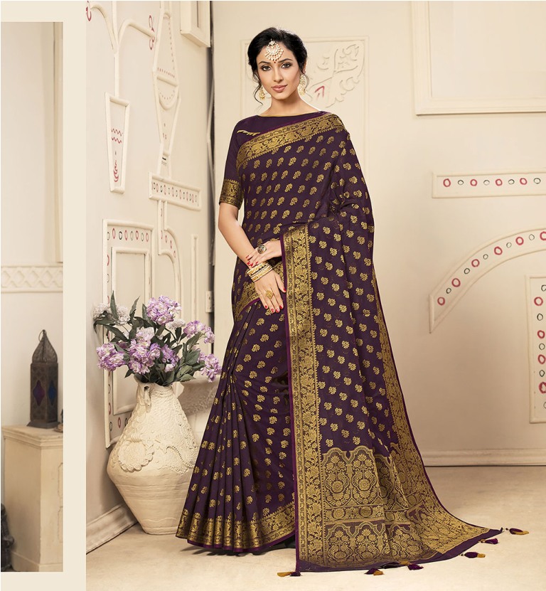 Flaunt Your Rich And Elegant Taste Wearing This Lovely Silk Based Saree