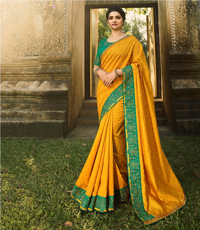 Catch All The Limelight At The Next Wedding You Attend Wearing This Attractive Looking Designer Saree