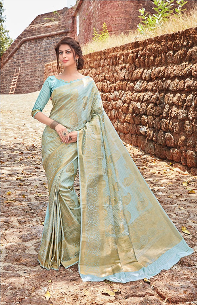 Grab This Very Beautiful Heavy Weaved Designer Silk Based Saree
