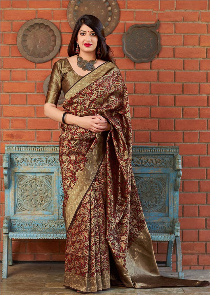 Adorn The Angelic Look Wearing This Designer Silk Based Saree