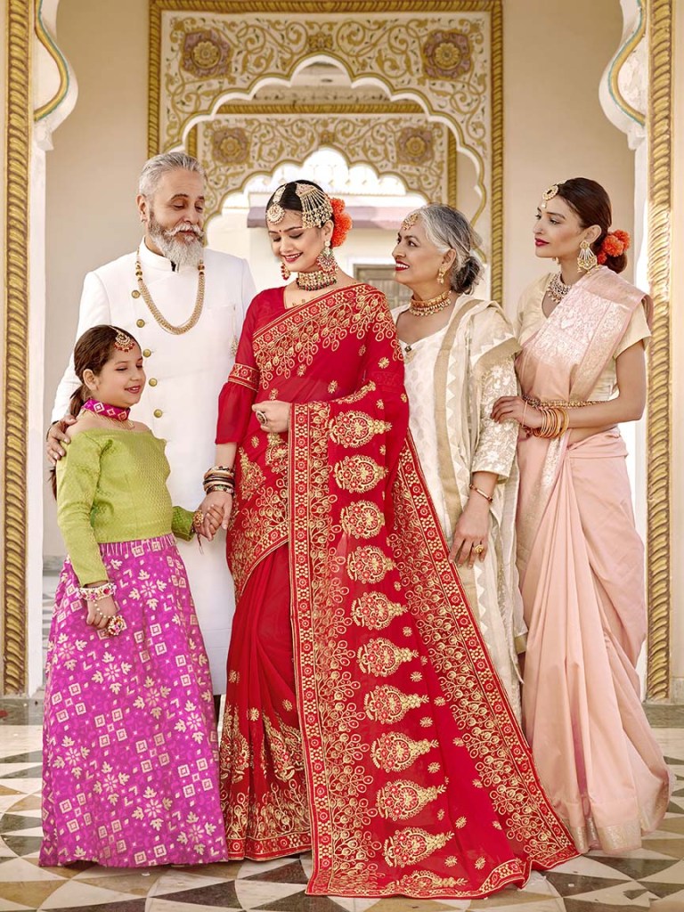 bridal sarees color