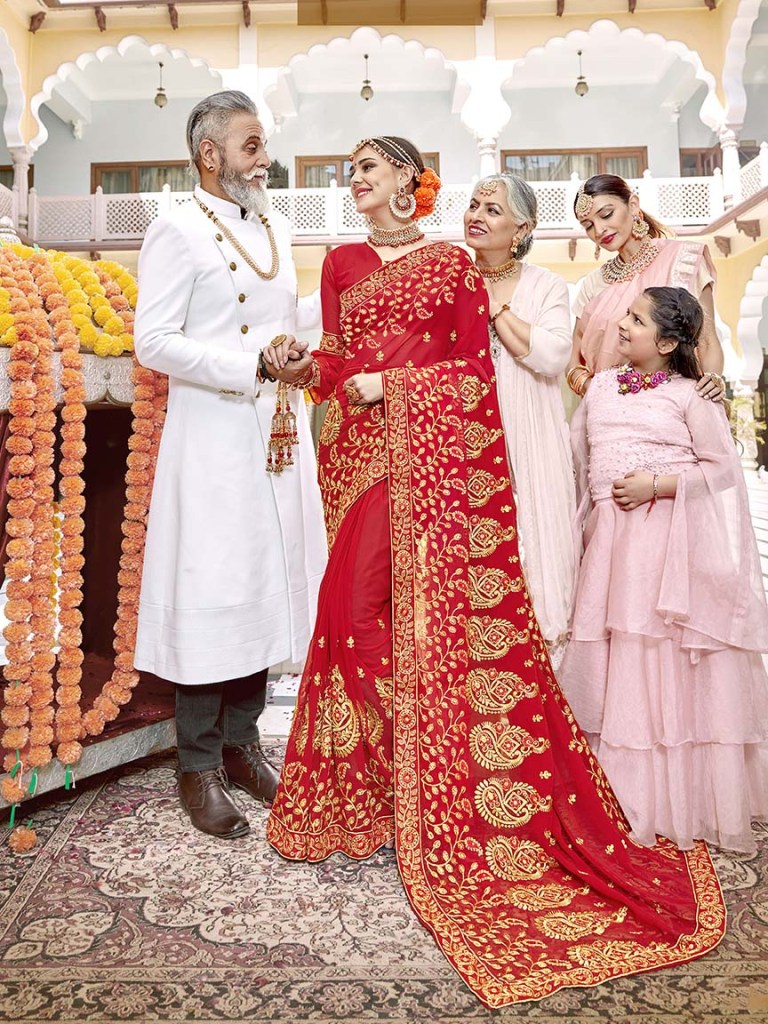 bridal sarees color