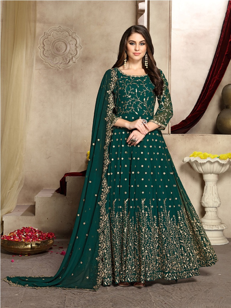 This Festive And Wedding Season Wearing This Heavy Designer Floor Length Suit
