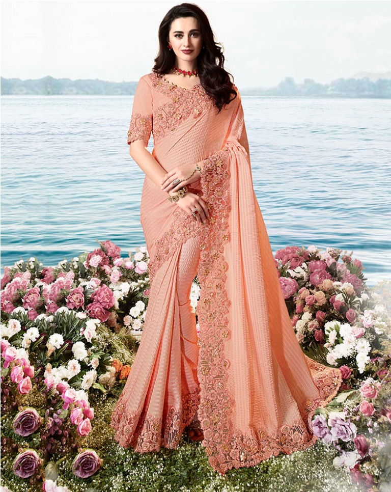 Flaunt Your Rich And Elagant Taste Wearing This Pretty Designer Saree